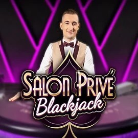 Blackjack Salon Privé online game logo by Ezugi on roulettinoocasino.com