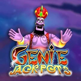 Genie Jackpots slot visual from Blueprint Gaming available on roulettinoocasino.com