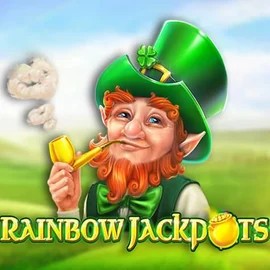 Rainbow Jackpots online game logo by Red Tiger Gaming on roulettinoocasino.com