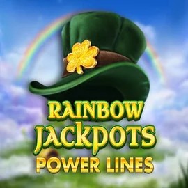 Rainbow Jackpots Power Lines by Red Tiger Gaming, showcased at roulettinoocasino.com – game logo