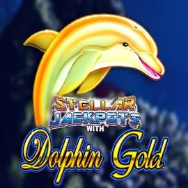 Enjoy Dolphin Gold with Stellar Jackpots by Lightning Box Game – logo hosted on roulettinoocasino.com
