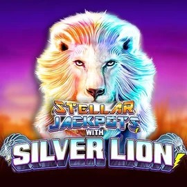 Stellar Jackpots with Silver Lion by Lightning Box Game, showcased at roulettinoocasino.com – game logo