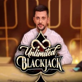 Unlimited Blackjack slot visual from Ezugi available on roulettinoocasino.com